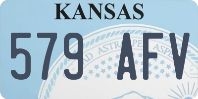 KS license plate 579AFV