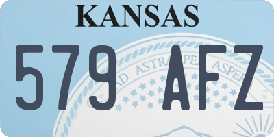 KS license plate 579AFZ
