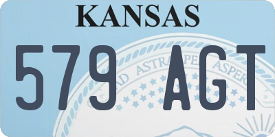 KS license plate 579AGT