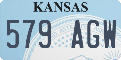 KS license plate 579AGW