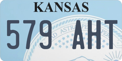 KS license plate 579AHT
