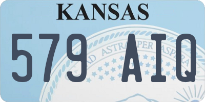 KS license plate 579AIQ