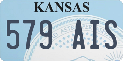 KS license plate 579AIS