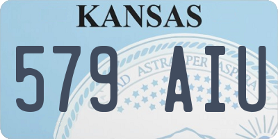 KS license plate 579AIU