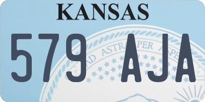 KS license plate 579AJA