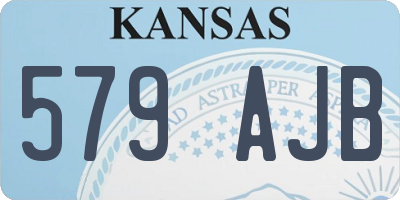 KS license plate 579AJB