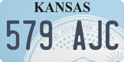 KS license plate 579AJC