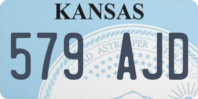 KS license plate 579AJD