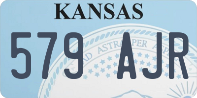 KS license plate 579AJR