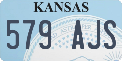 KS license plate 579AJS