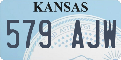 KS license plate 579AJW
