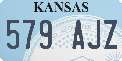 KS license plate 579AJZ
