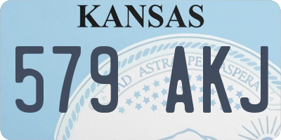 KS license plate 579AKJ