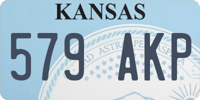 KS license plate 579AKP