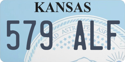 KS license plate 579ALF