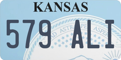 KS license plate 579ALI