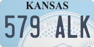 KS license plate 579ALK