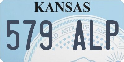 KS license plate 579ALP
