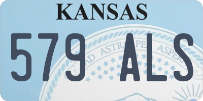 KS license plate 579ALS