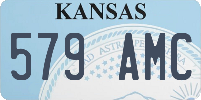 KS license plate 579AMC