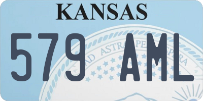 KS license plate 579AML