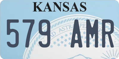 KS license plate 579AMR