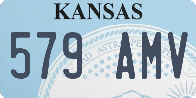 KS license plate 579AMV