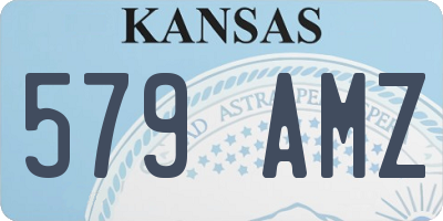 KS license plate 579AMZ