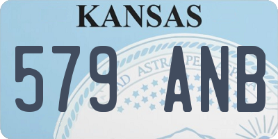 KS license plate 579ANB
