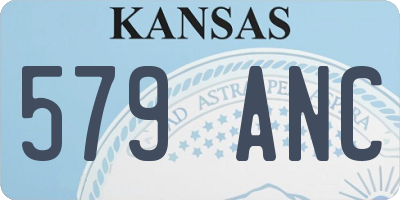 KS license plate 579ANC