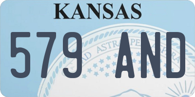 KS license plate 579AND