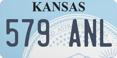 KS license plate 579ANL