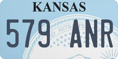 KS license plate 579ANR