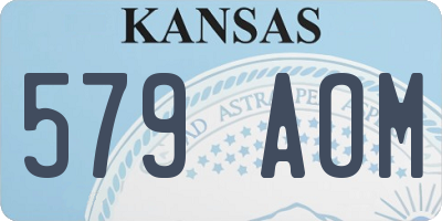 KS license plate 579AOM