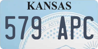KS license plate 579APC