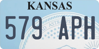 KS license plate 579APH