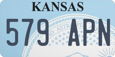 KS license plate 579APN