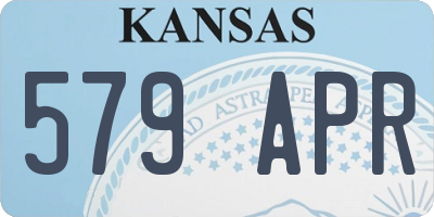 KS license plate 579APR