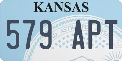 KS license plate 579APT