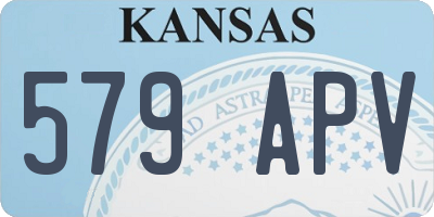 KS license plate 579APV
