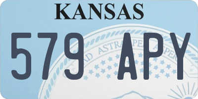 KS license plate 579APY