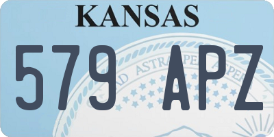 KS license plate 579APZ