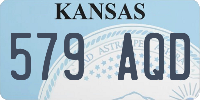 KS license plate 579AQD
