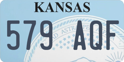 KS license plate 579AQF