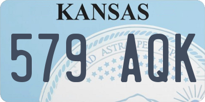 KS license plate 579AQK