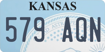 KS license plate 579AQN