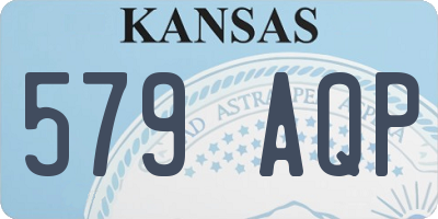 KS license plate 579AQP