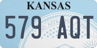 KS license plate 579AQT