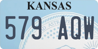 KS license plate 579AQW