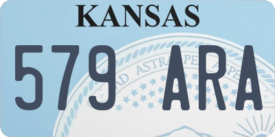 KS license plate 579ARA
